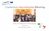 Comenius international Meeting in San Leonardo in Treponzio (Lucca) 2