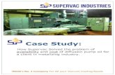 How supervac solved the problem of availability and cost of diffusion pump oil for a client i metali