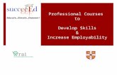 Professional Courses to Develop skills & increase employability