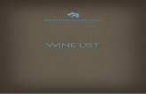 Washingborough Hall Hotel Wine List
