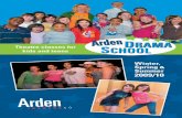 Arden Drama School Winter Brochure