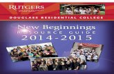 Douglass Residential College New Beginnings Guide 2014-2015