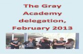 The Gray Academy delegation- February 2013