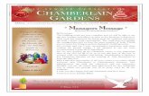 Chamberlain Gardens - Summer 2013 Newsletter