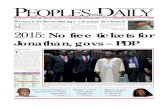 Peoples Daily Newspaper, Wednesday 12, September, 2012