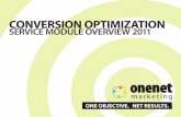 Conversion Optimization Services by One Net Marketing
