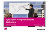 Аудитория БАНКСПБ.ru Март 2012 TNS Global
