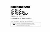 SHINDAIWA 757 CHAINSAW USER MANUAL