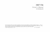 Honda Fit 2007 - Owner's Manual