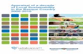 appraisal of a decade of local sustainability in the Basque Country 2000-2010