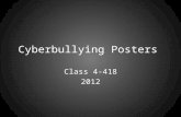 Cyberbulllying Posters Class 4-418
