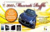 2013 Maserati Raffle postcard