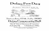 Dolau Fun Day Schedule 2010