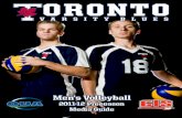 2011-12 Varsity Blues Men's Volleyball Pre-season Media Guide