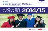 Grantham College Higher Education Prospectus 2014/15