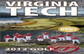 2012 Virginia Tech Golf Media Guide