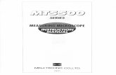 Meiji Techno: MT5500 Series Manual