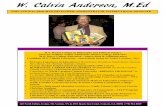 W. Calvin Anderson, M.Ed Professional Portfolio
