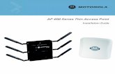 Motorola AP650 Access Point Installation Guide (Part No. 72E-131207-01 Rev. D )