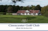 Cirencester Golf Club Official Club Brochure 2012