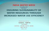 ENSURING SUSTAINABILITY OF WATER RESOURCES THROUGH INCREASED WATER USE EFFICIENCY