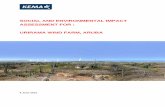 Social and environmental impacy assesment SEIA for Urirama Wind Farm Aruba