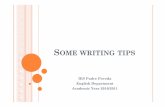 Some Writing Tips for Trinity College Exams