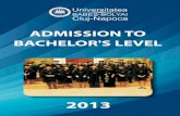 Admission to Bachelor's Level 2013