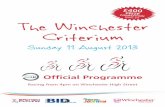 WInchester Criterium 2013 Programme