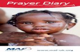 Prayer diary (winter 2013)