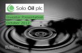 Solo Oil Presentation October Final