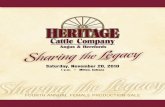 Heritage Cattle Company Sale