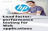 HP white paper: Performance testing for Web application