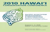 2010 Hawaii Conservation Conference Program