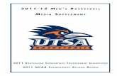 2011-12 UTSA Men's Basketball Media Guide
