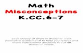 K.CC.6-7 Math Misconceptions