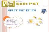 Split Large Outlook PST Files