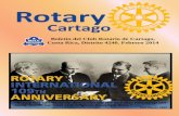 Club Rotario de Cartago - Boletin 02-2014