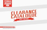 2012 Clearance Catalogue