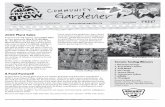 Project Grow Spring 2009 Newsletter