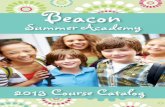 2013 Beacon Summer Academy Catalog