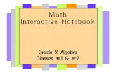 Grade 8 Algebra Interactive Notebook
