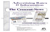 Defiance Crescent News 2011 Rate Card