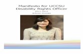 Manifesto for UCCSU Disability Officer 2011/2012