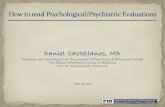 How to read Psychiatric Reports