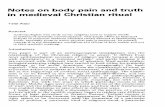 Asad notes on body pain and truth in medieval christian ritua