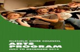 July - December 2014 glenelg shire council arts program