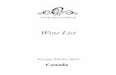 Wine list Canadian market - Calatroni Vini (July 2014)