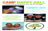 2014 camp happy hall brochure