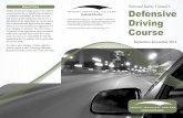 Defensive Driving classes for Fall 2014